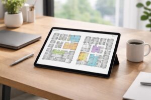 comparez facilement les surfaces et plans de bureaux directement sur votre tablette tactile microsoft surface pour un choix optimal.