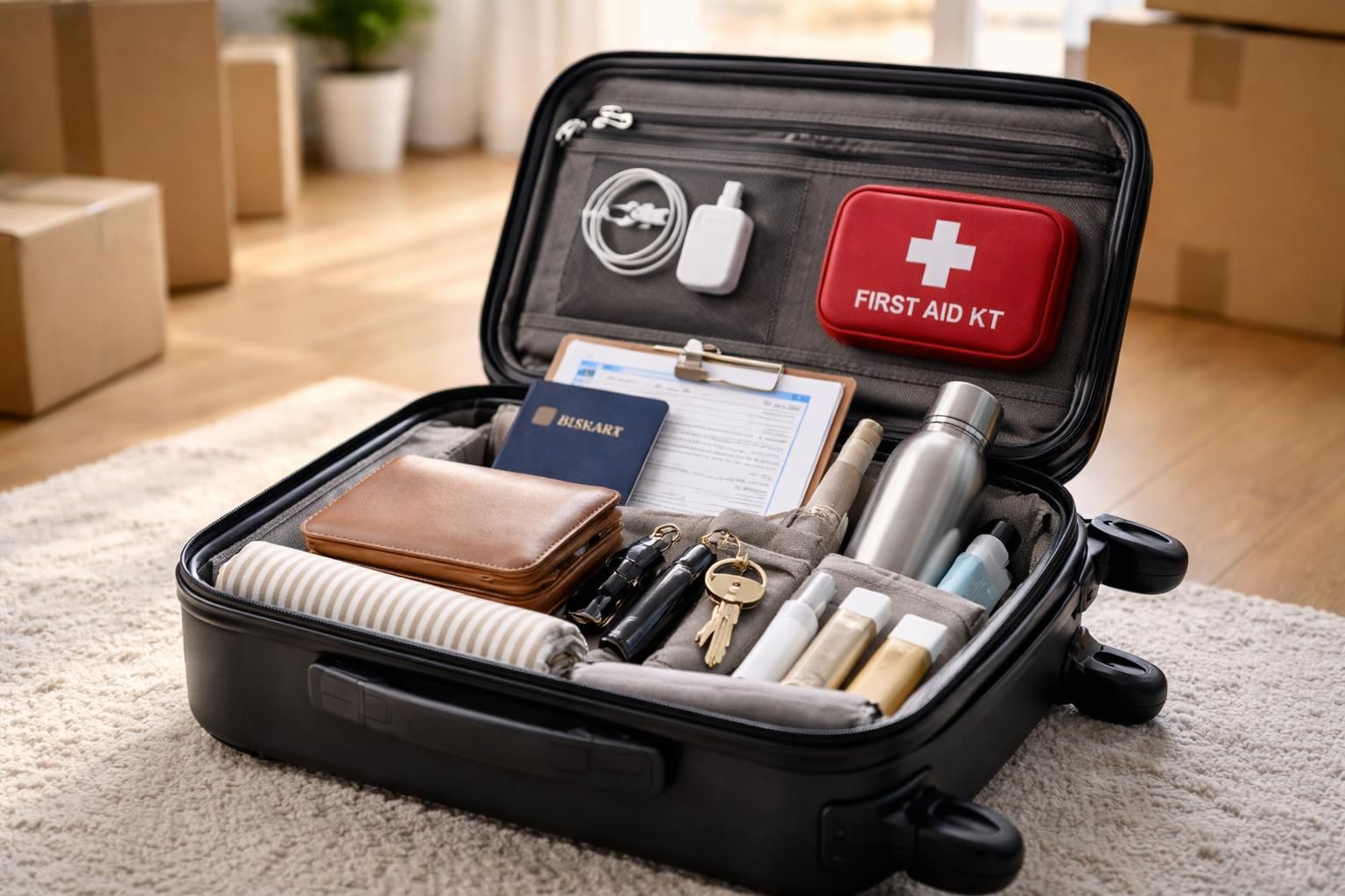 découvrez les indispensables à garder dans votre valise lors d'un déménagement pour un rangement efficace et un confort optimal.