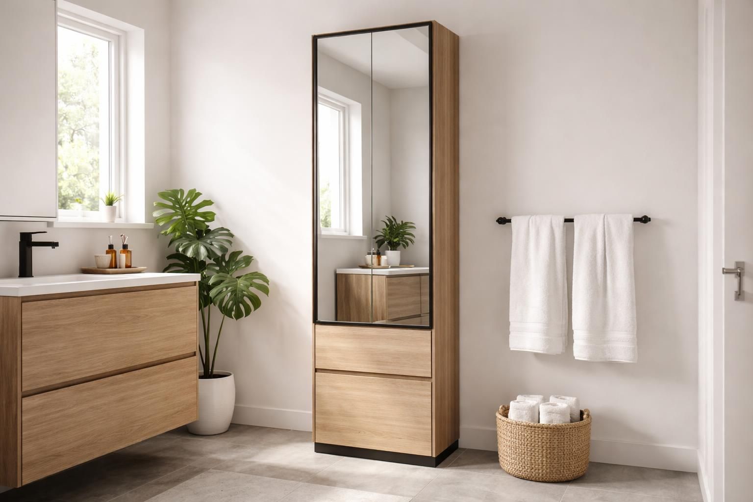découvrez comment choisir un meuble colonne de salle de bain avec miroir alliant praticité et style pour optimiser votre espace et embellir votre pièce d'eau.
